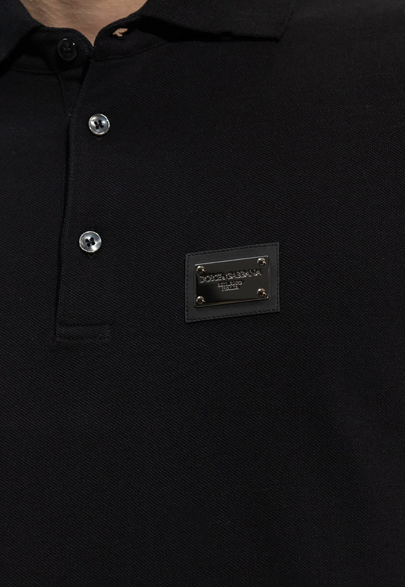 Logo Plaque Polo T-shirt