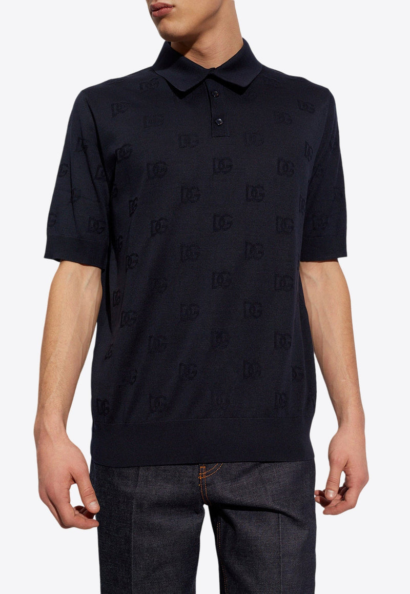 DG Monogram Jacquard Polo T-shirt