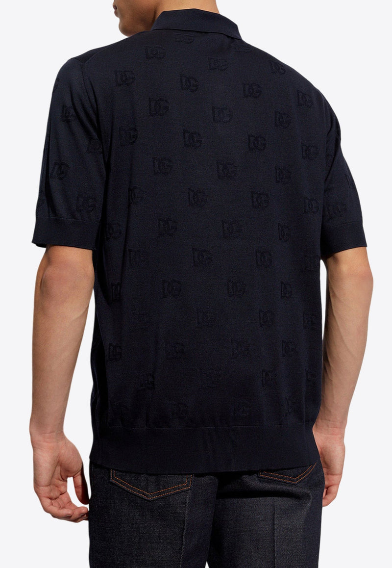 DG Monogram Jacquard Polo T-shirt