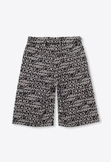 Boys All-Over Logo Cargo Shorts