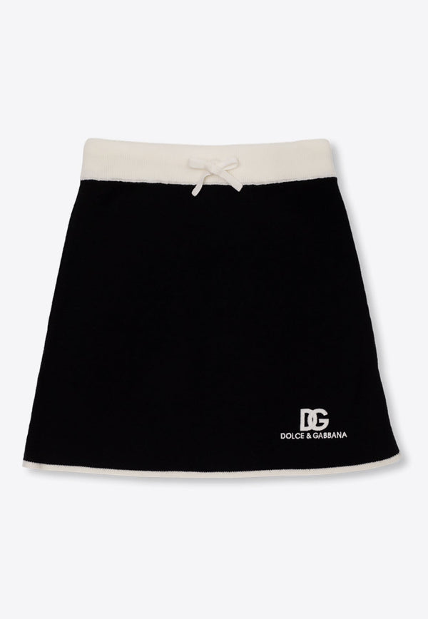 Girls DG Embroidered Mini Skirt