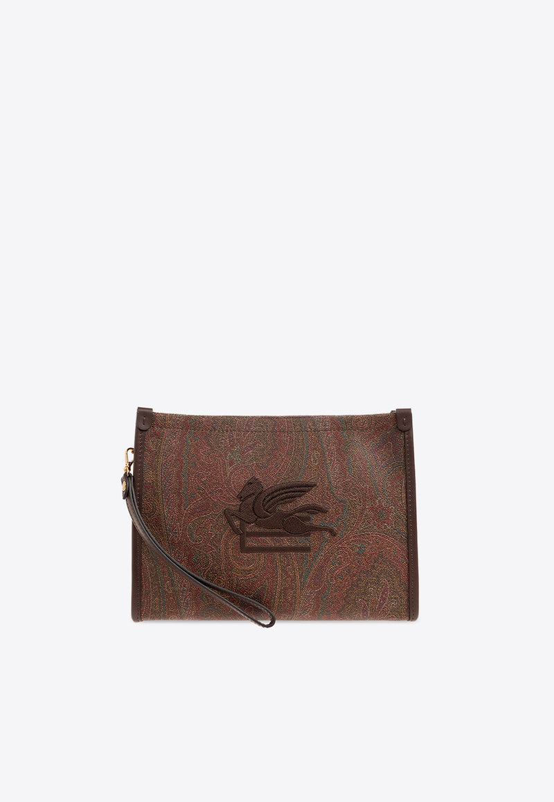 Paisley Jacquard Clutch Bag