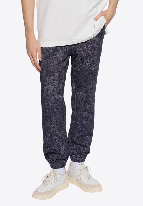 Paisley Print Track Pants