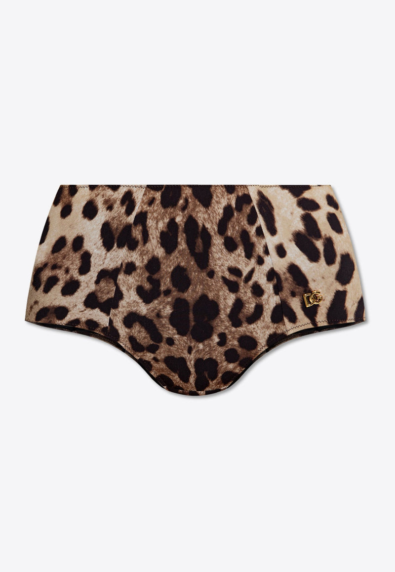 Leopard-Print Bikini Bottom