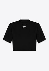 Logo Stamped Cropped T-shirt