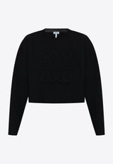 Anagram Wool Cropped Sweater