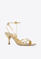 Dennis 70 Metallic Leather Sandals