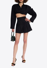 The Bari High-Waist Mini Shorts