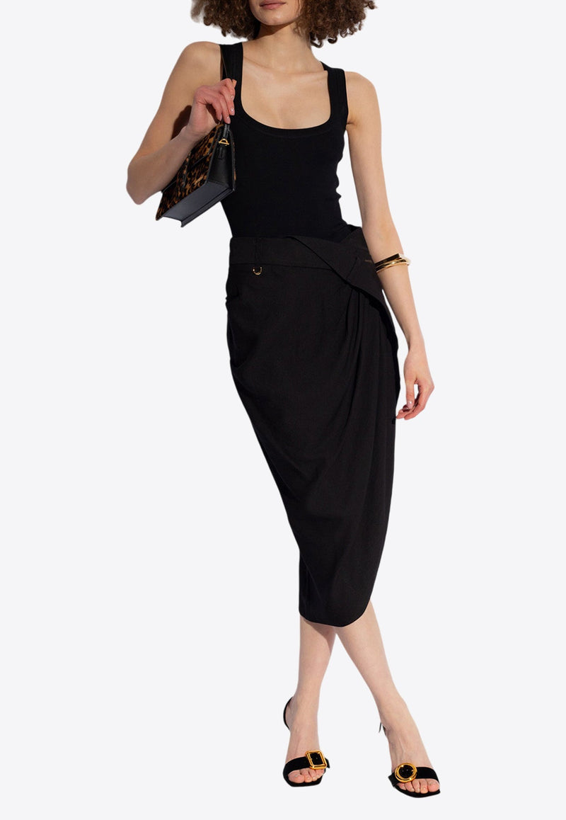 Saudade Asymmetric Wrap Skirt