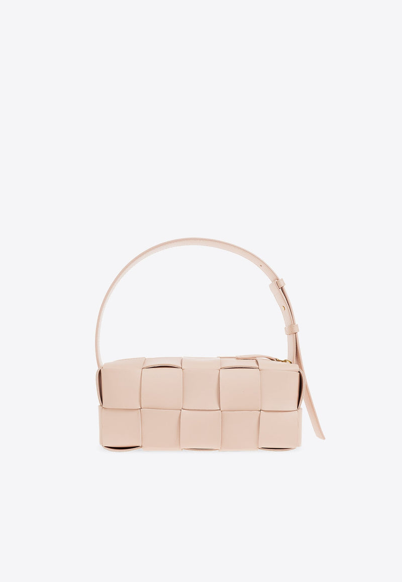 Small Brick Cassette Intrecciato Leather Shoulder Bag