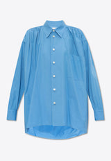 Long-Sleeved Button-Up Shirt