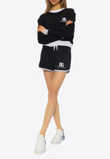 Embroidered DG Logo Cropped Sweatshirt