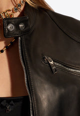 Cropped Leather Jacket