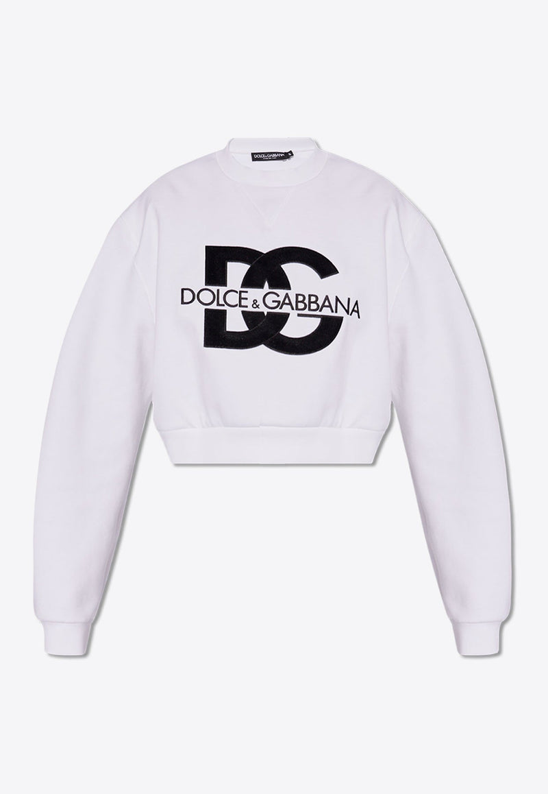 DG Logo Patch Cropped Sweatshirt