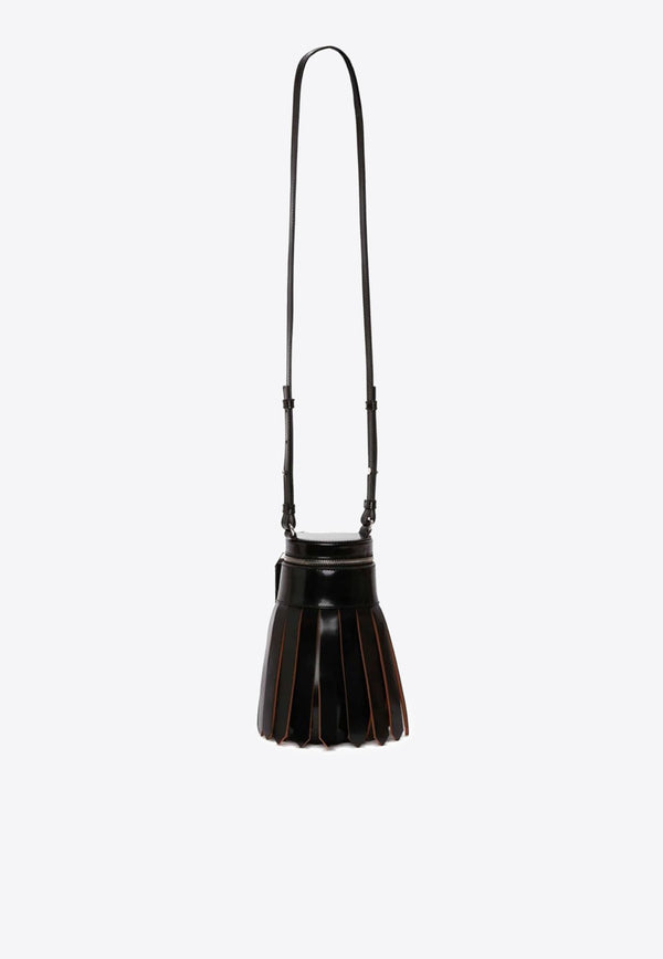 Tassel-Style Crossbody Bag in Calf Leather