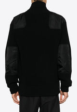 Enamel-Triangle Zip-Up Jacket