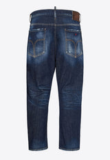 Mid-Rise Straight-Leg Jeans