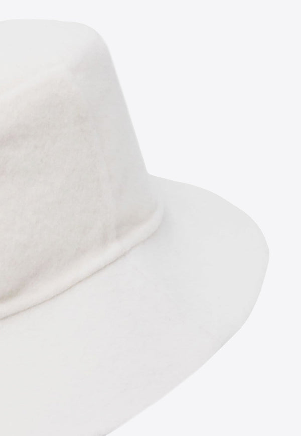 Wide-Brim Wool Bucket Hat