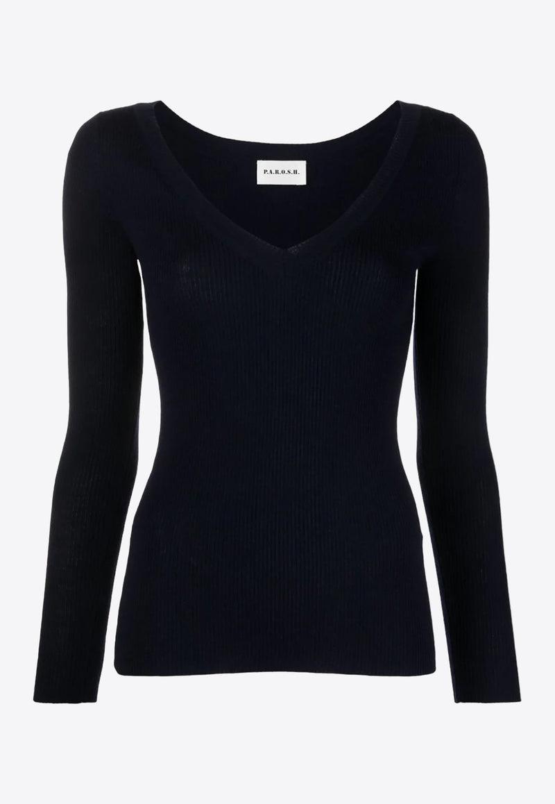 Leila Fine-Ribbed Wool Sweater