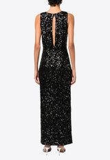 Paris Sequin Embellished Maxi Dress