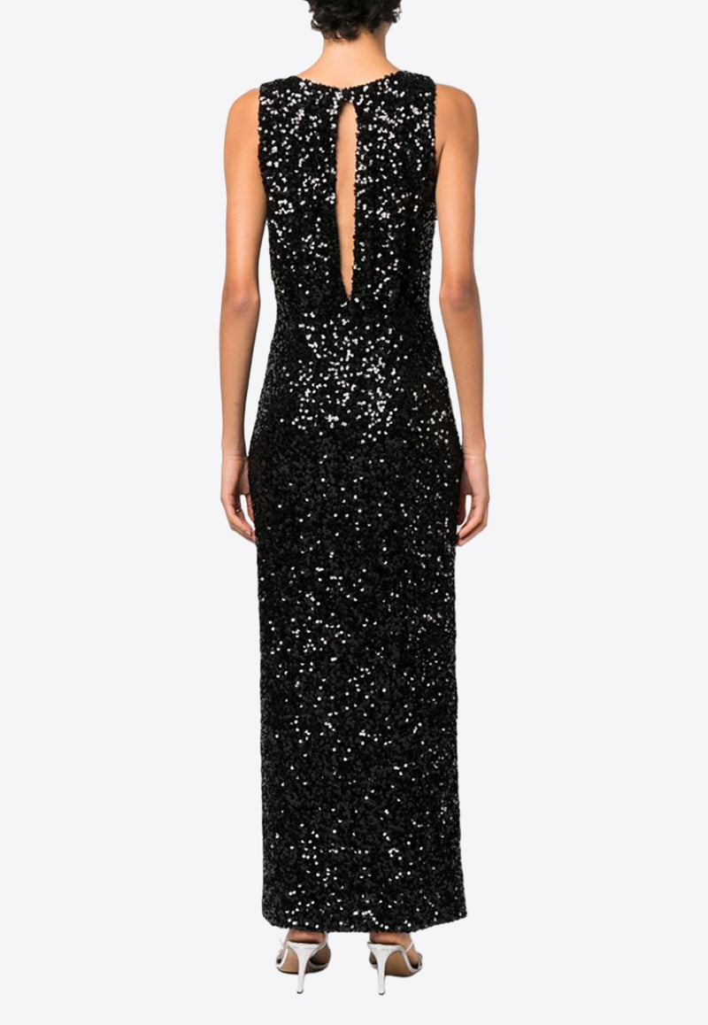 Paris Sequin Embellished Maxi Dress