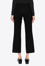 Liliuxy Cropped Flared Wool Pants