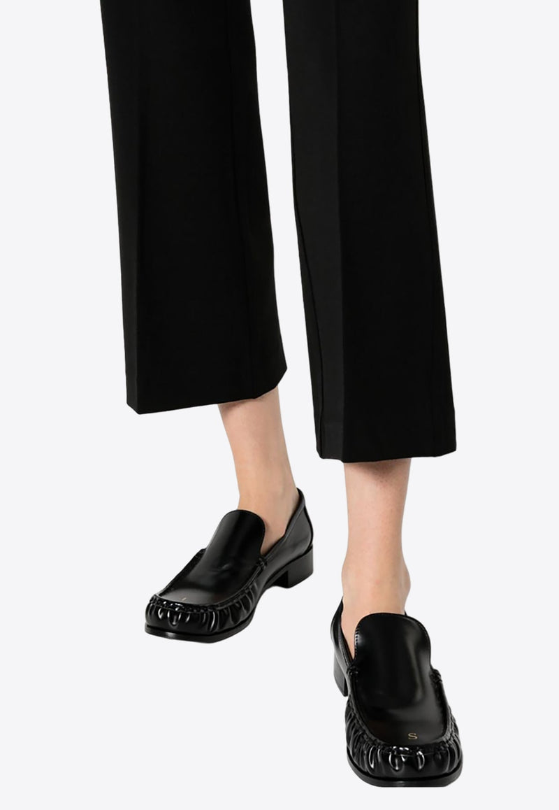 Liliuxy Cropped Flared Wool Pants