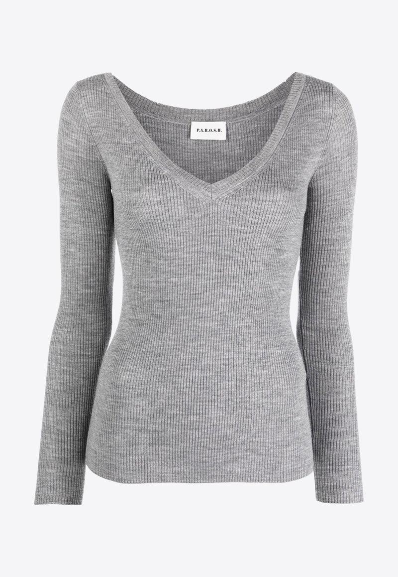 Leila Fine-Ribbed Wool Sweater