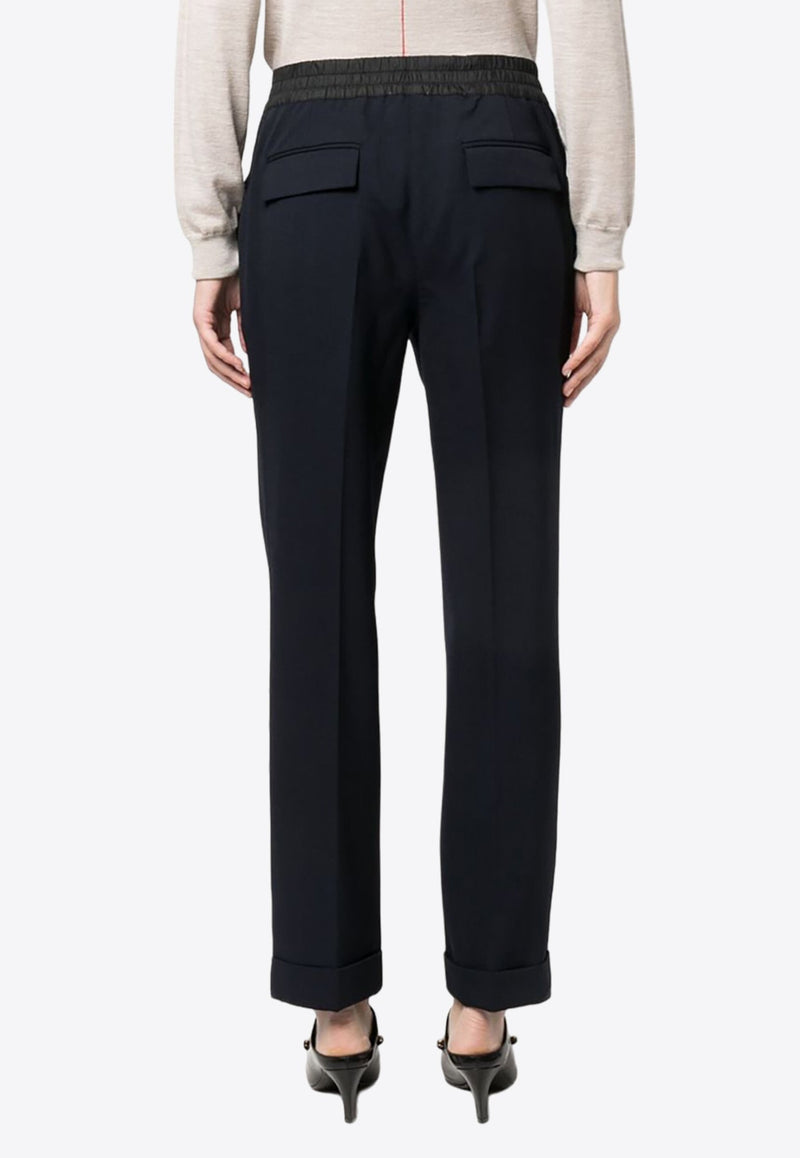 Straight Leg Wool-Blend Pants