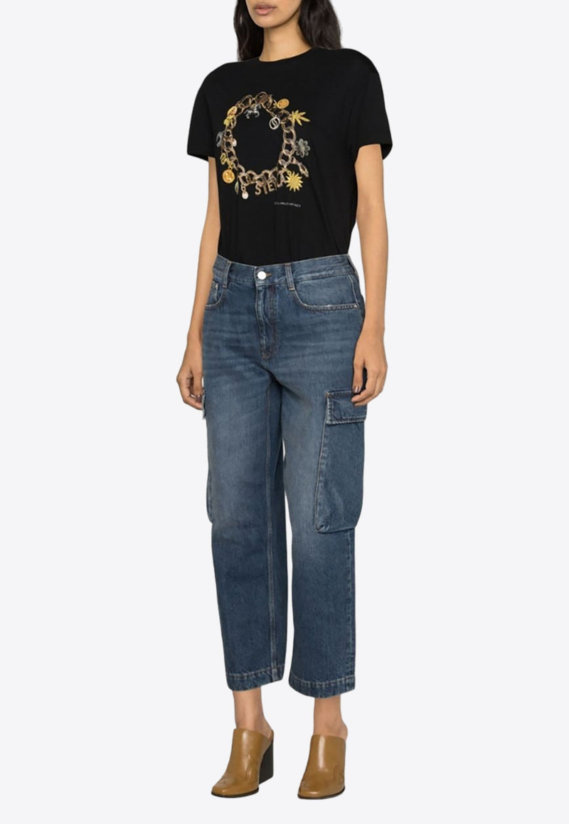 Cropped Cargo Jeans