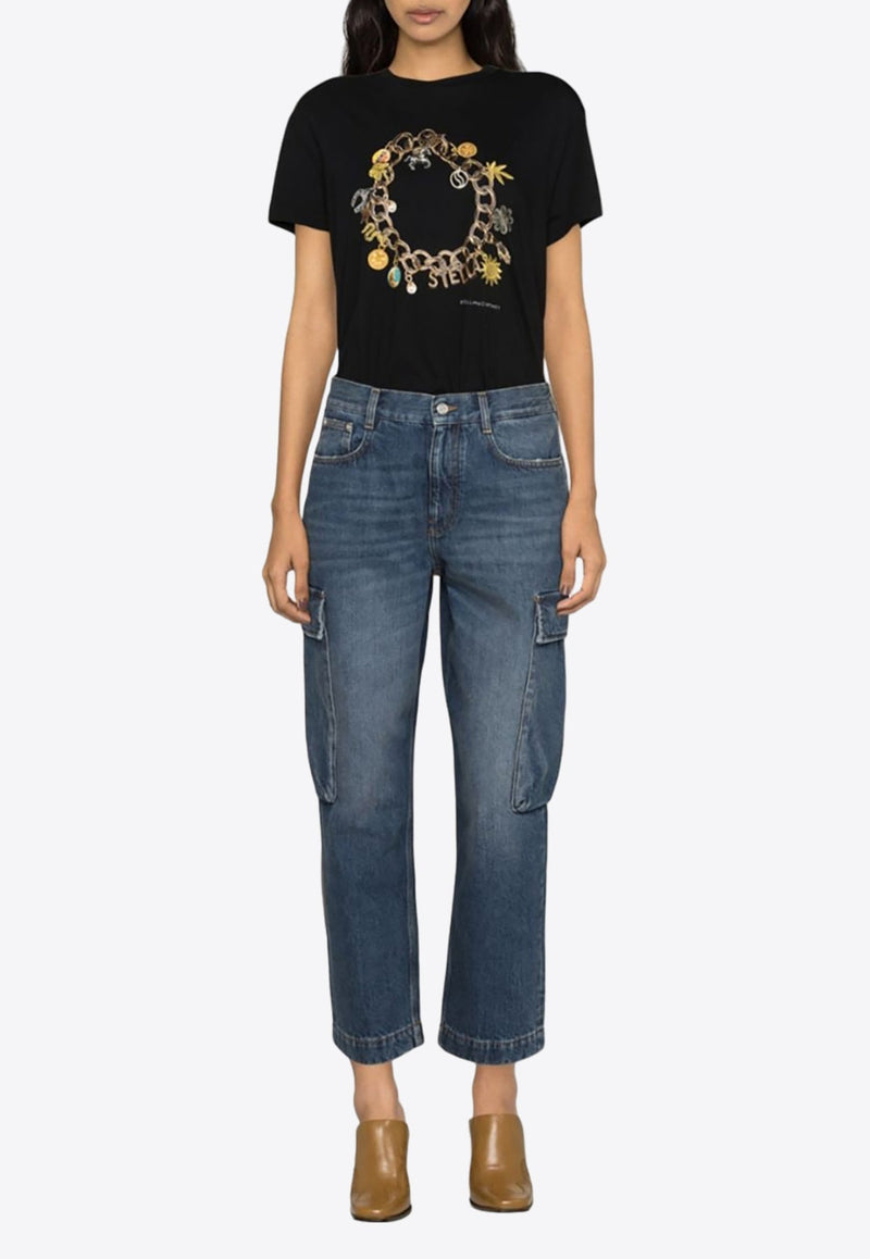 Cropped Cargo Jeans