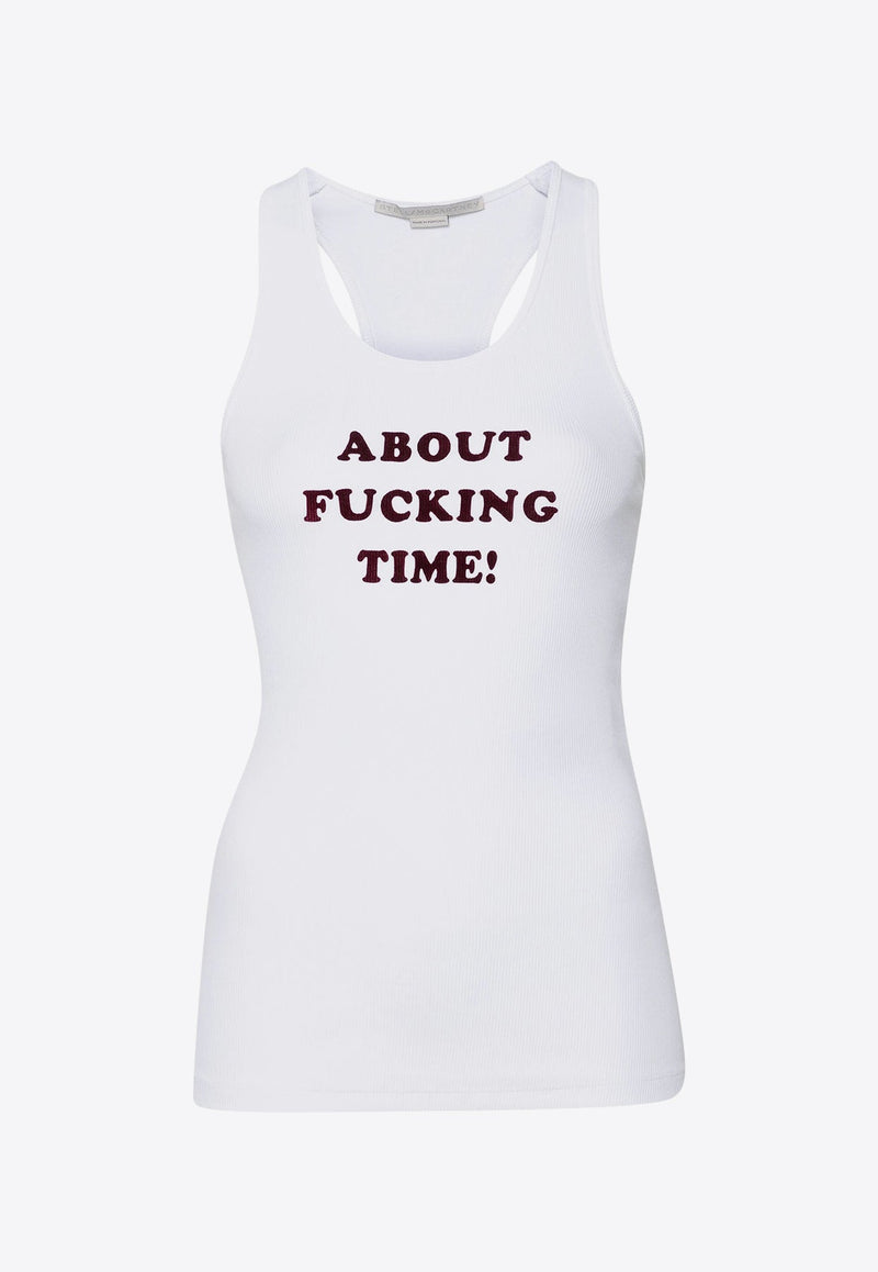 Slogan Print Tank Top