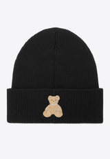 Bear Patch Knitted Beanie