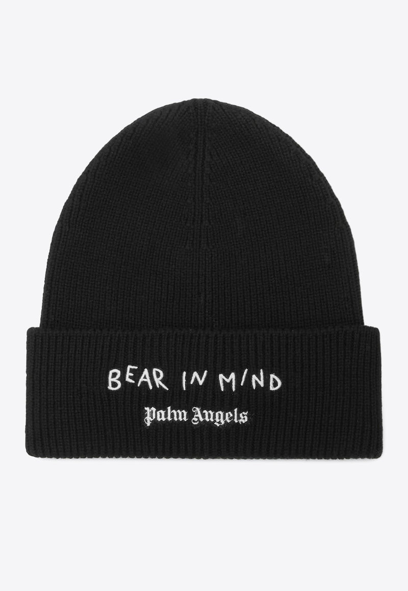 Bear Patch Knitted Beanie