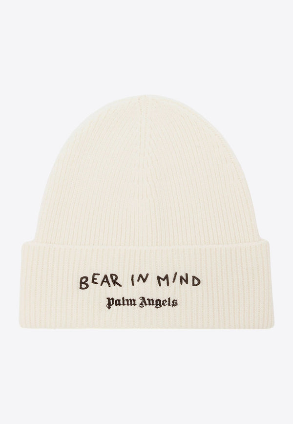 Bear Patch Knitted Beanie