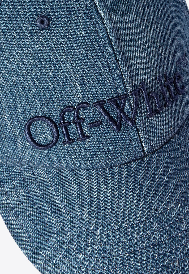 Logo Embroidered Denim Baseball Cap