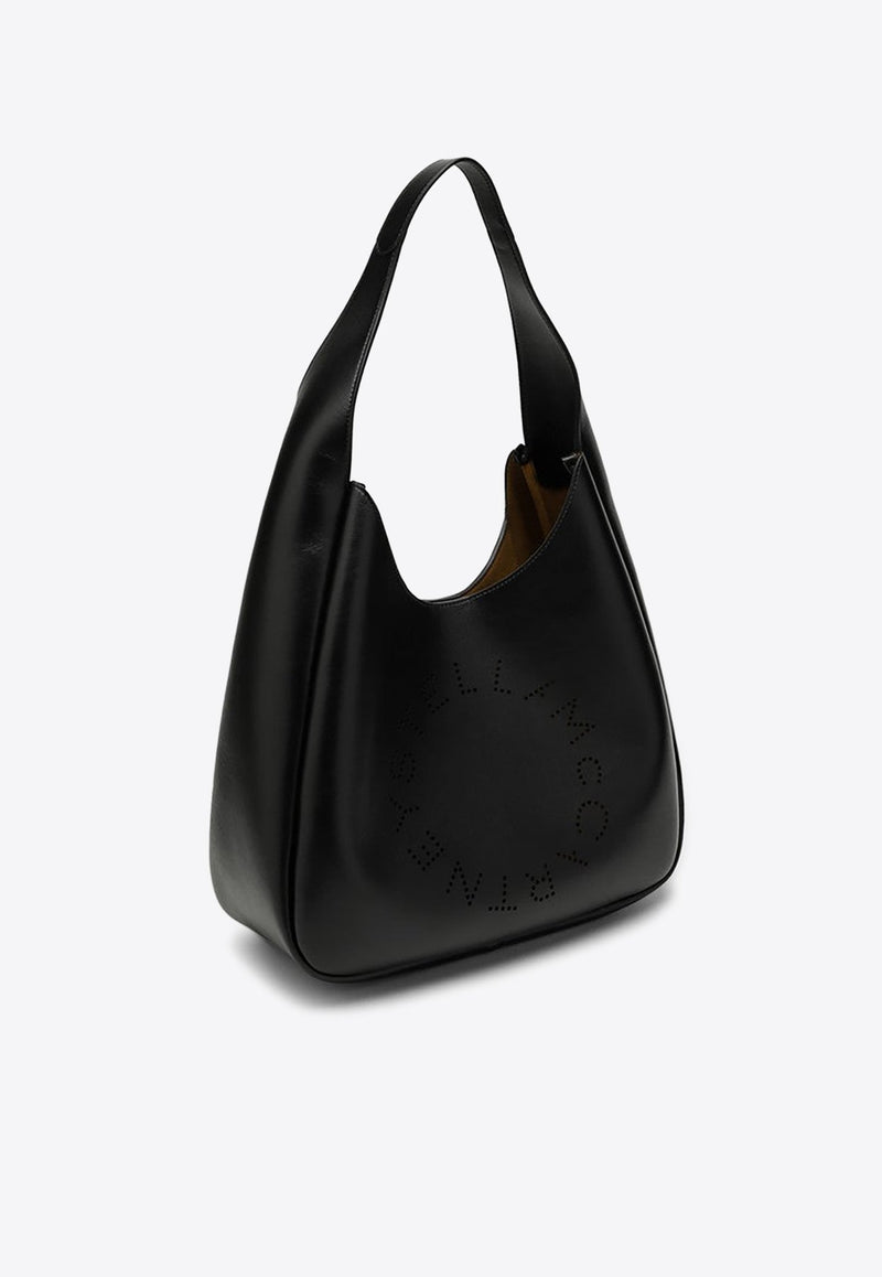 Perforated Logo Slouchy Tote Bag