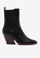 Topaz 75 Calf Leather Ankle Boots