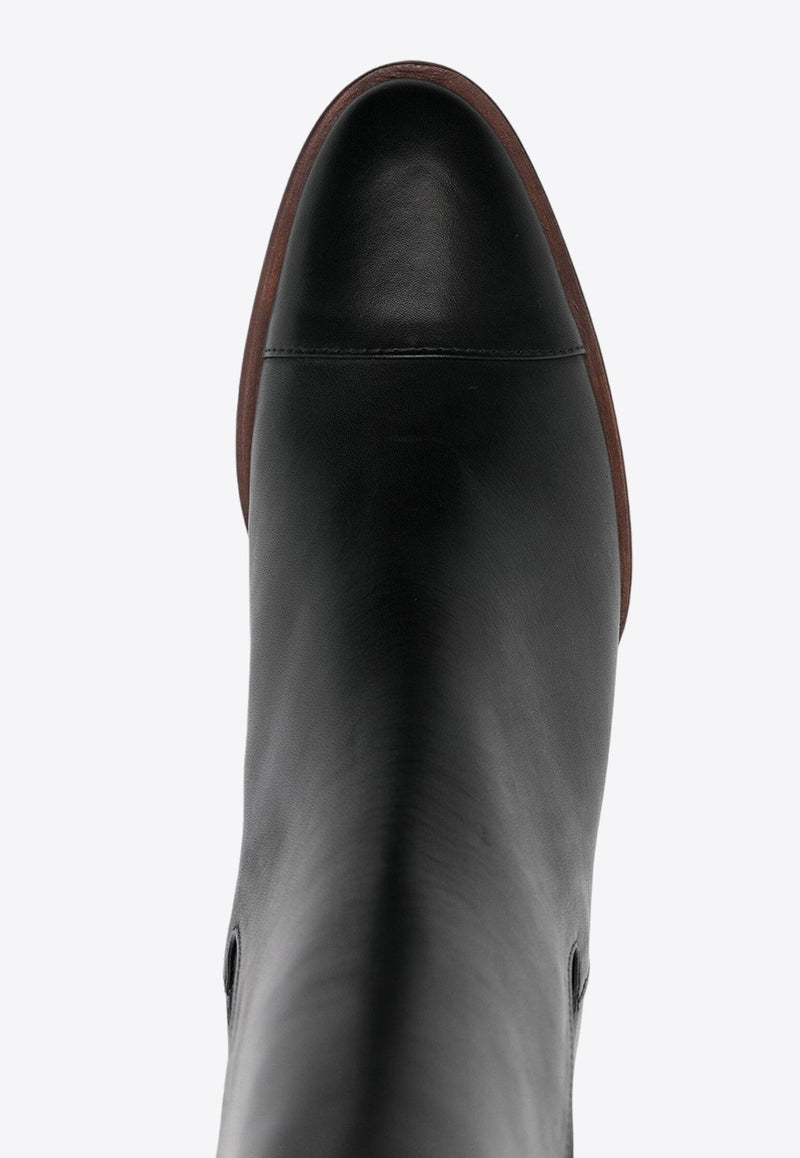 Topaz 75 Calf Leather Ankle Boots