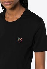 Swirl Heart Embroidered T-shirt