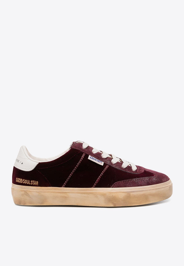 Soul-Star Low-Top Velvet Sneakers