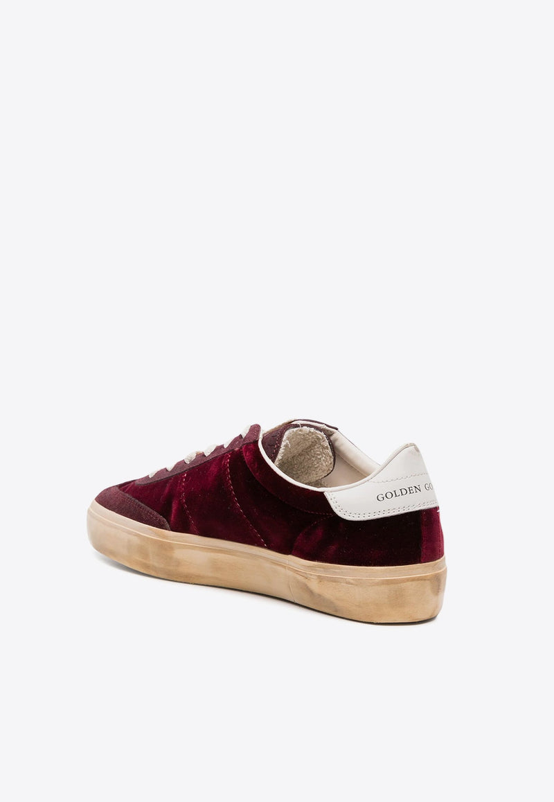 Soul-Star Low-Top Velvet Sneakers