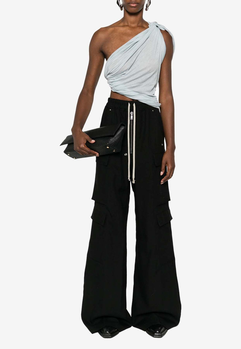 Cargobelas Wide-Leg Wool Pants