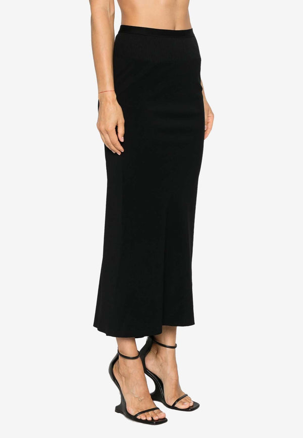 Calf Bias Midi Skirt