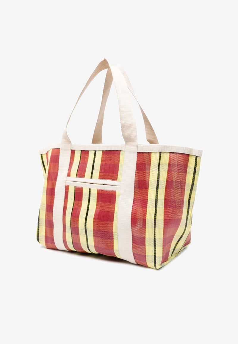 Darwen Stripe Nylon Tote Bag