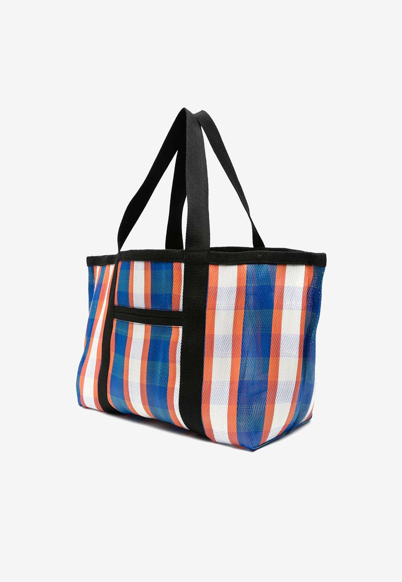 Darwen Stripe Nylon Tote Bag