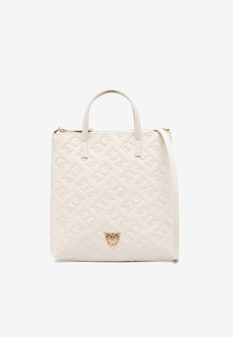 Mini Love Birds Embossed Monogram Tote Bag