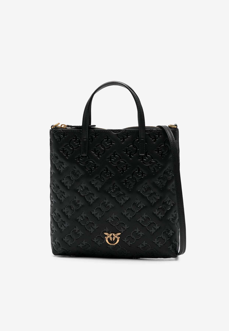 Mini Love Birds Embossed Monogram Tote Bag