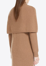 Giulio Wool and Cashmere Ribbed Cape