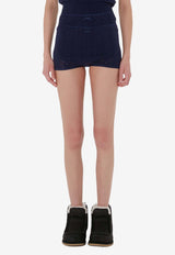 Double-Layer Pointelle Shorts